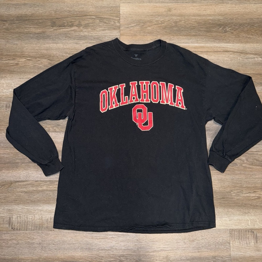 Fanatics Oklahoma Sooners Long Sleeve Shirt Men's XL Football NCAA